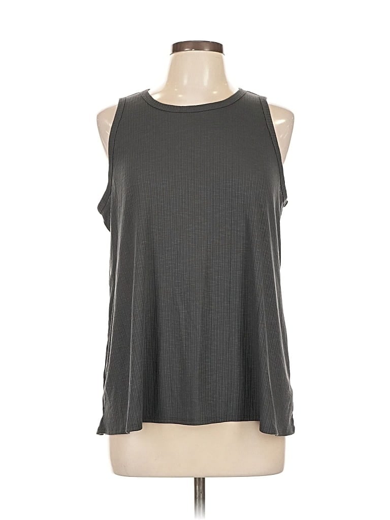 Pre-owned Old Navy Sleeveless Top Gray Halter Neckline Tops