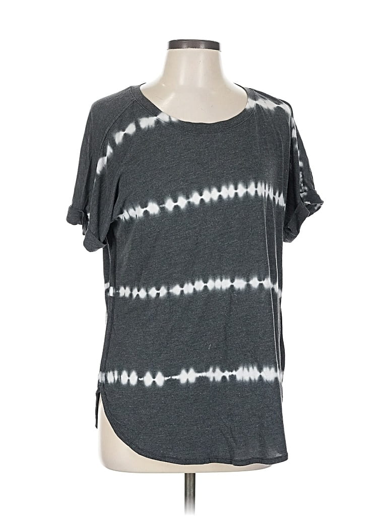 Pre-owned Green Tea Short Sleeve T-shirt In Gray