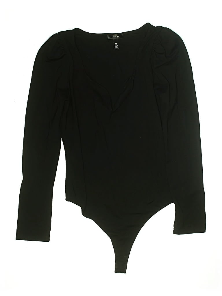 Pre-owned Aqua Bodysuit In Black