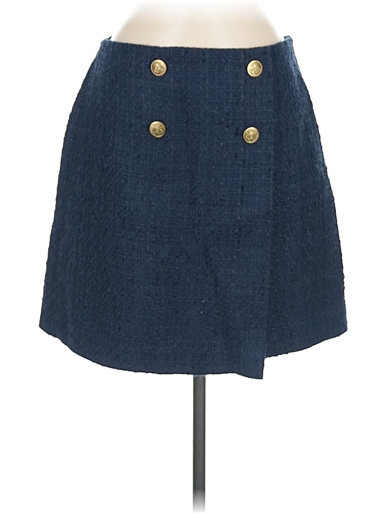 Pre-owned Ann Taylor Loft Denim Skirt In Blue