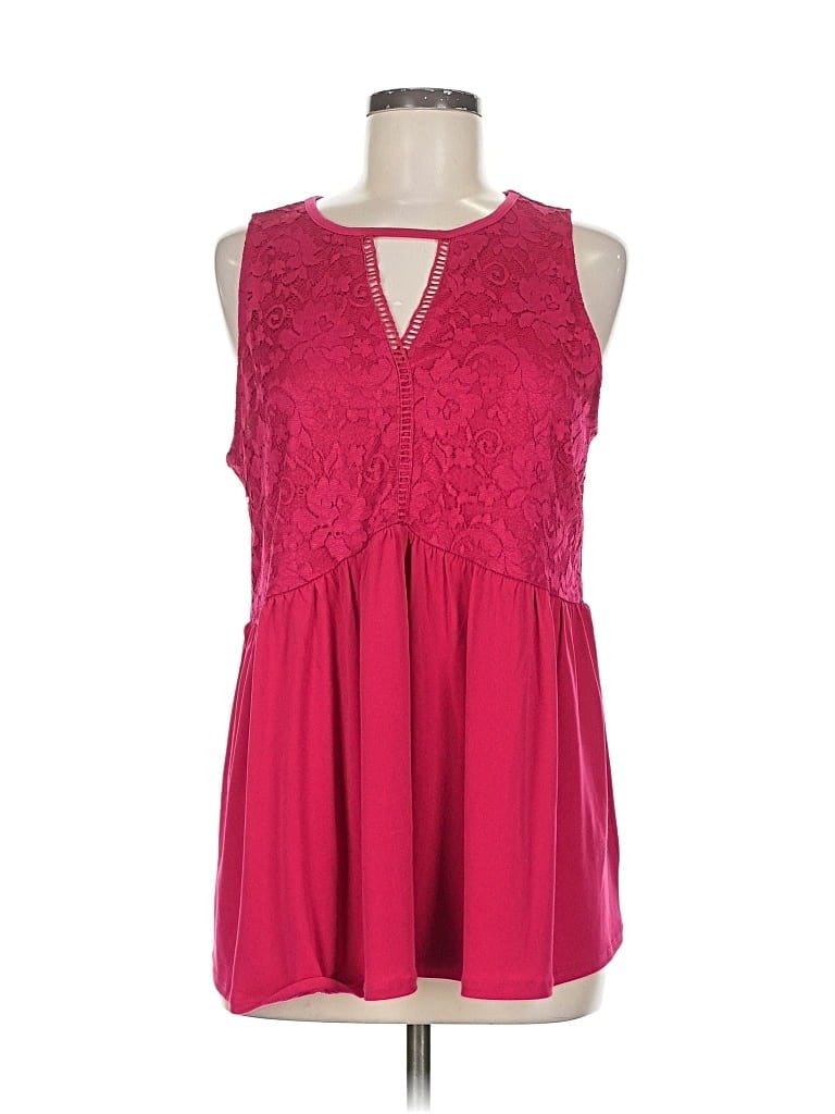 Pre-owned Torrid Sleeveless Blouse In Pink