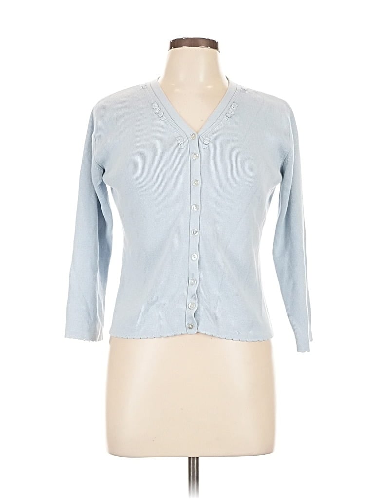 Pre-owned Unbranded Cardigan Sweater In Blue