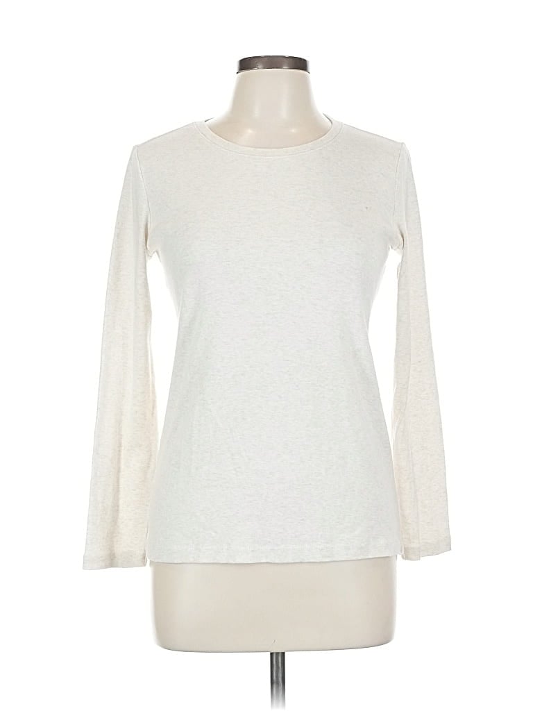 Pre-owned Eddie Bauer Pullover Sweater In White