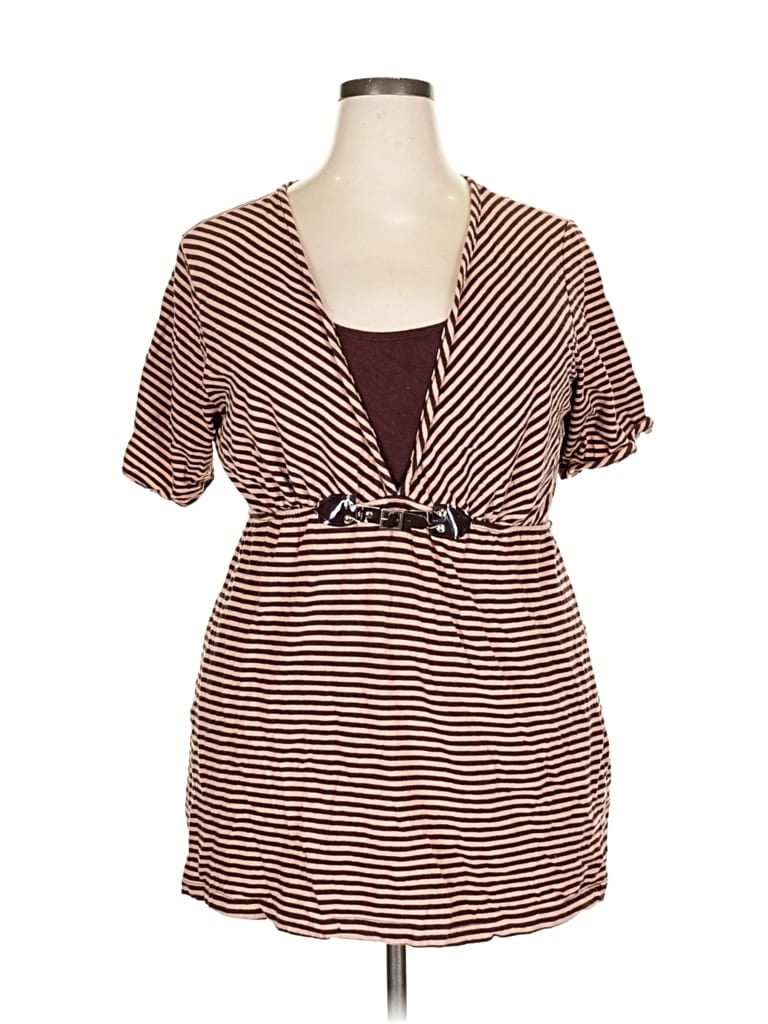 Pre-owned Fashion Bug Casual Dress In Brown