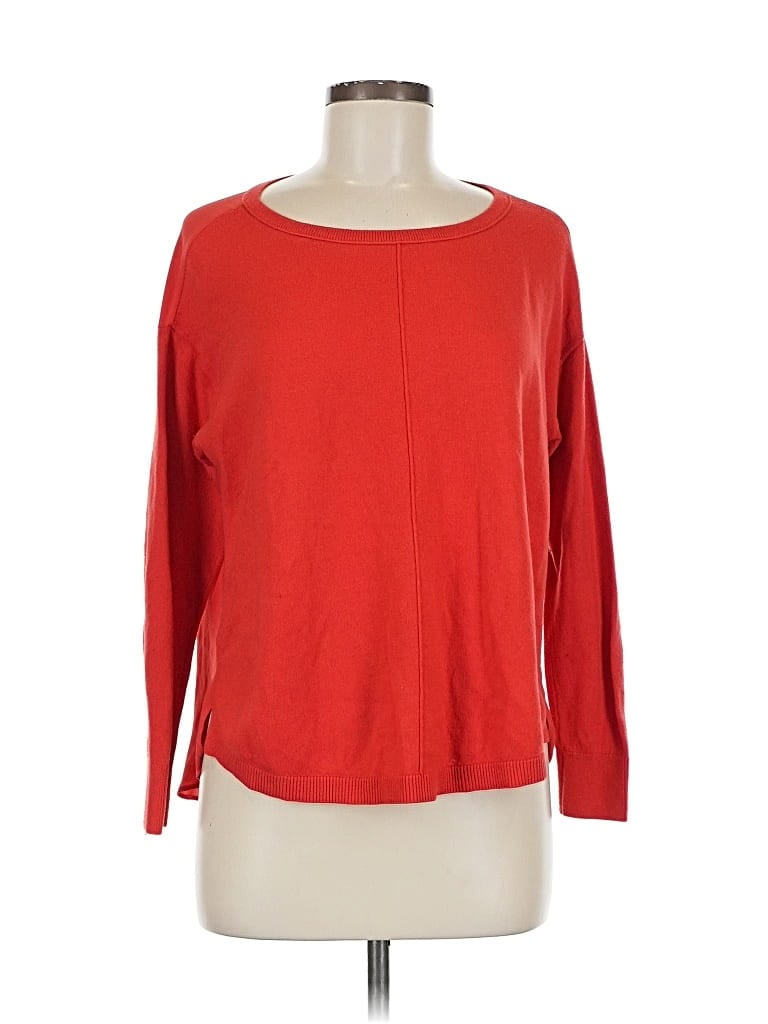 Pre-owned Ann Taylor Loft Pullover Sweater In Red