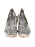 Stuart Weitzman Metallic Silver Tan Wedges Size 5 - photo 2