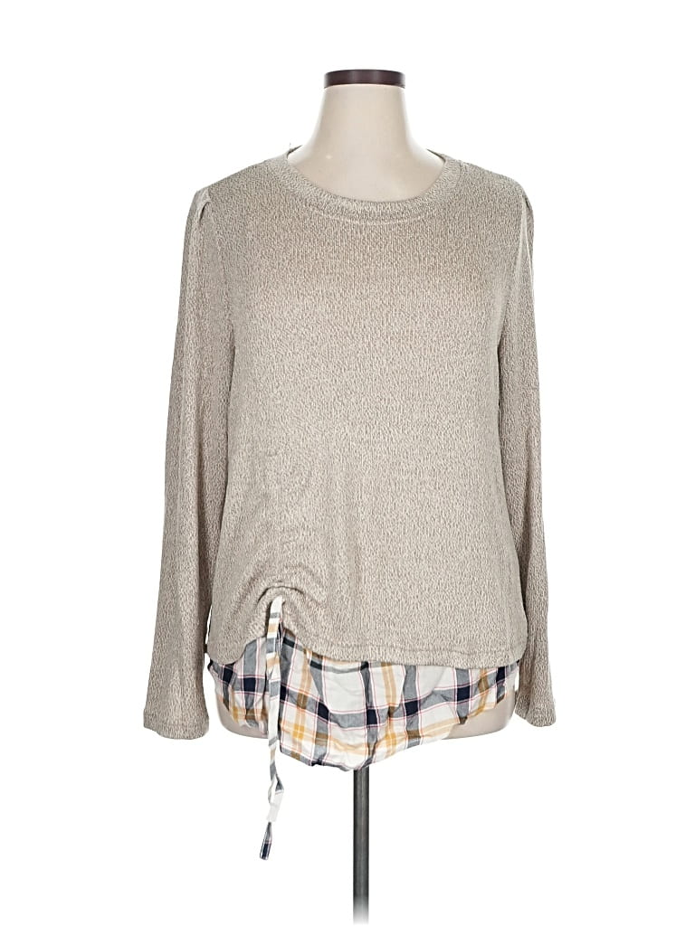 Pre-owned Zac & Rachel Pullover Sweater In Brown