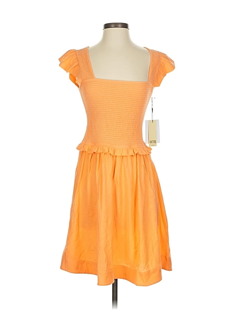Pre-owned Nation Ltd Casual Dress In Orange