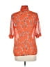 Yoana Baraschi 100% Polyester Orange 3/4 Sleeve Blouse Size M - photo 2