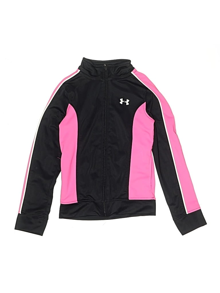 Click to view more detailed imagery on our partner's website Pre-owned Under Armour Kids' Track Jacket In Pink