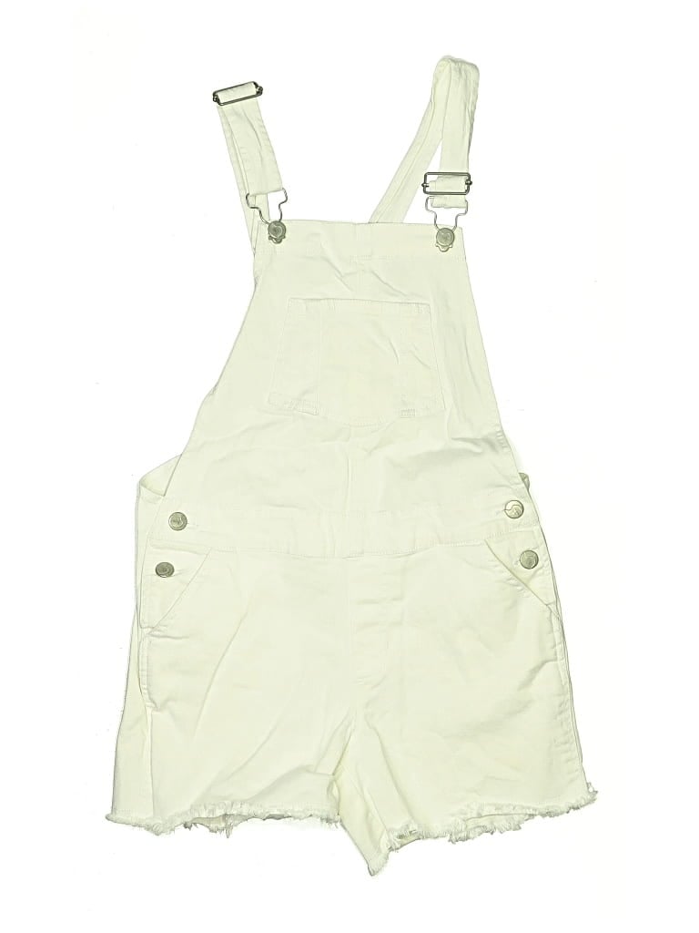 Pre-owned Joe's Jeans Overall Shorts In White