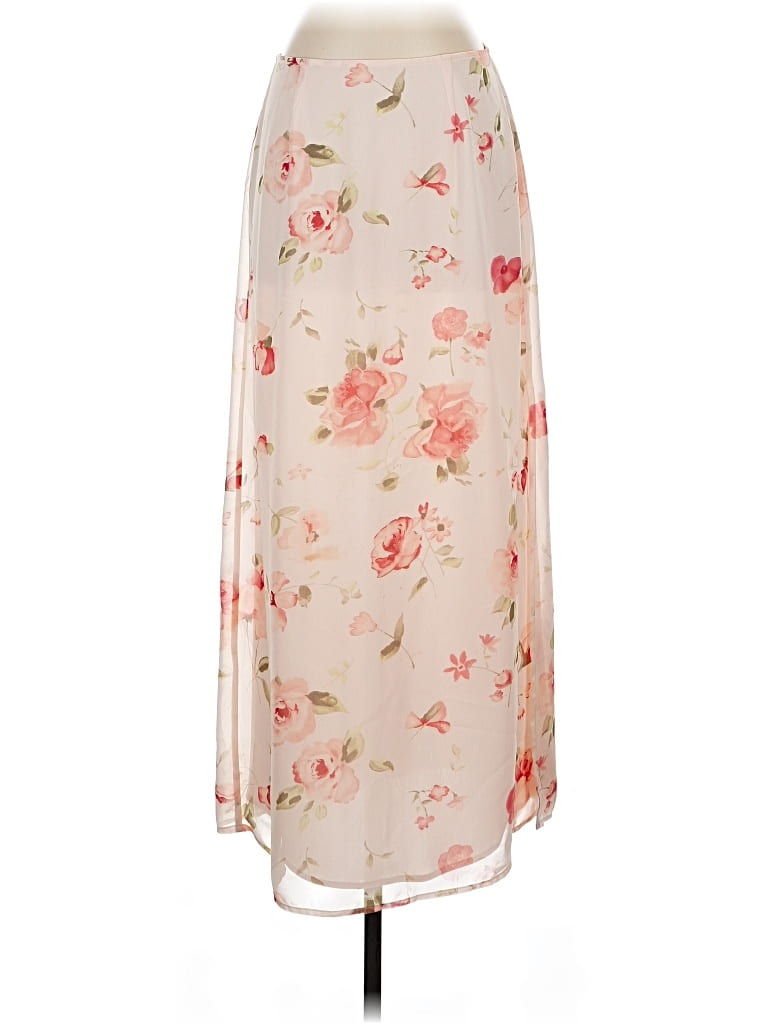 Pre-owned Compagnie Internationale Express Formal Skirt In White