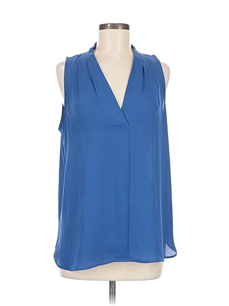 Pre-owned Vince Camuto Sleeveless Blouse In Blue