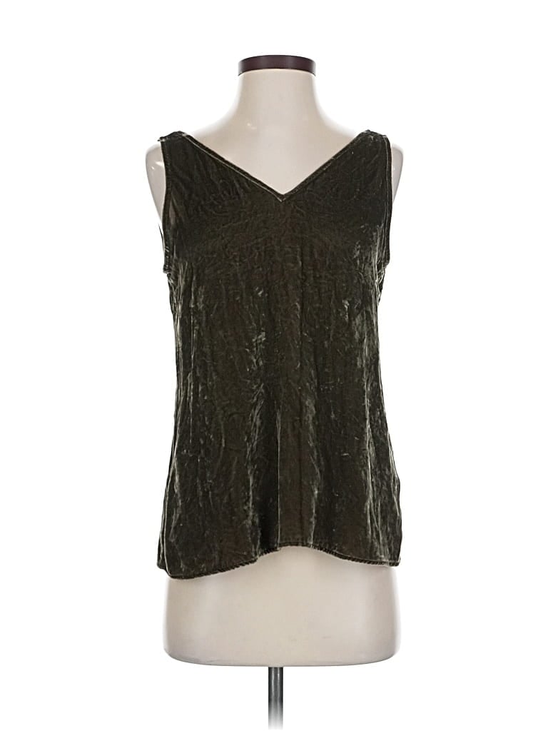 Click to view more detailed imagery on our partner's website Pre-owned Ecru Sleeveless Blouse In Green