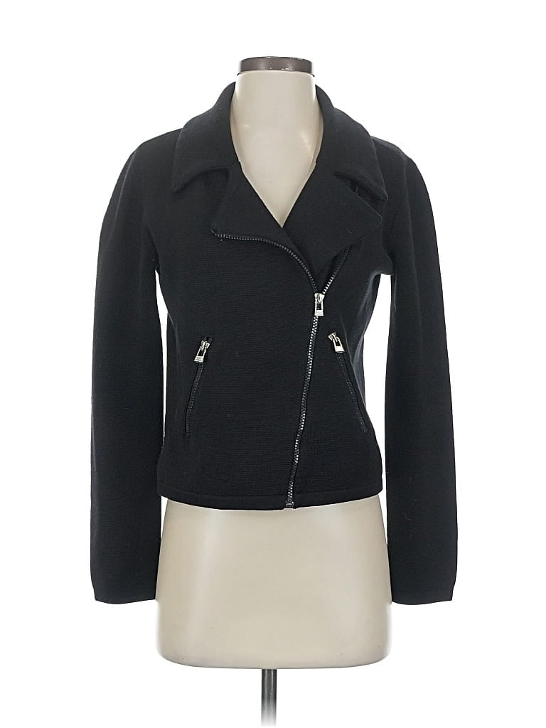 Pre-owned Boston Proper Cardigan Sweater In Black