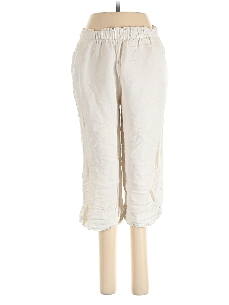 Pre-owned Brixton Linen Pants In White