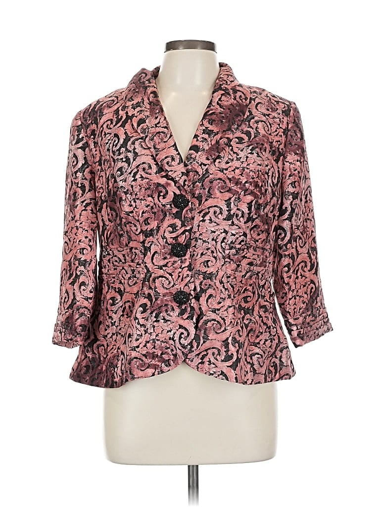 Pre-owned Dana Kay Blazer Jacket In Pink
