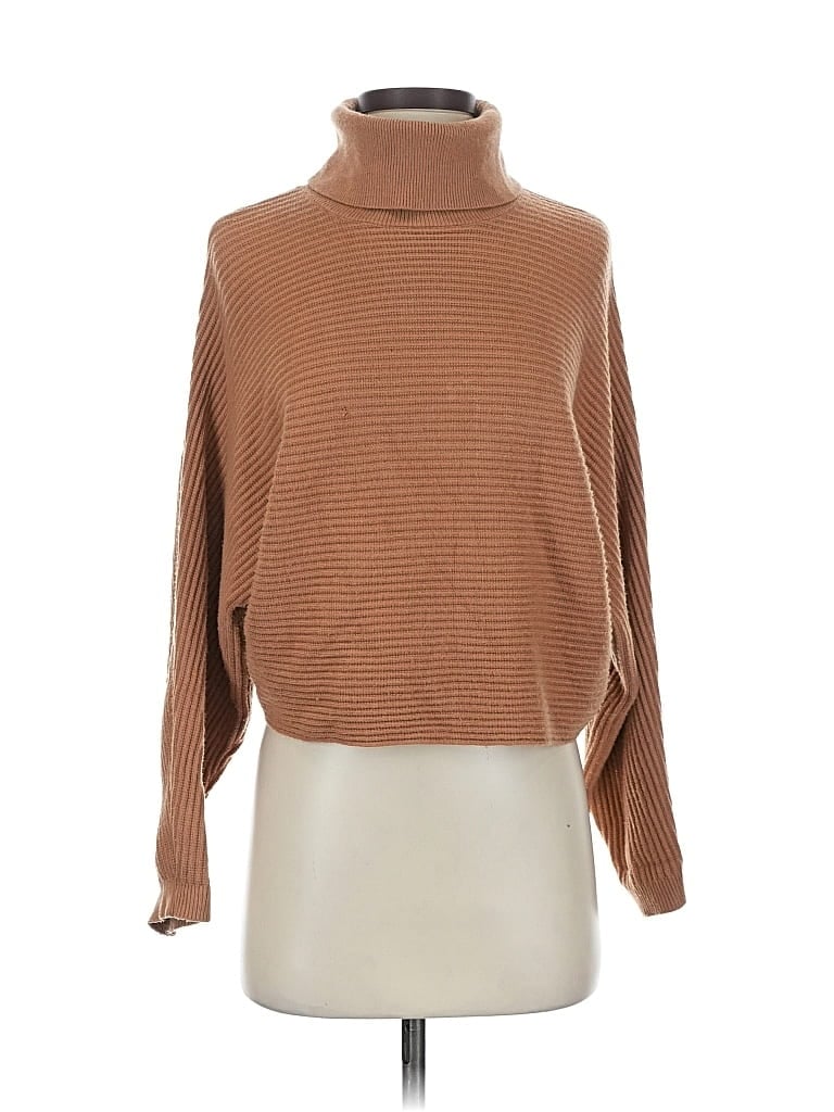 MNG Pre-owned Turtleneck Sweater In Brown