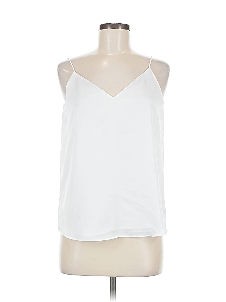 Pre-owned Calvin Klein Sleeveless Blouse In White