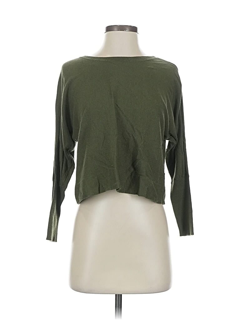 Pre-owned Cabi Cardigan Sweater In Green