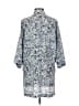 Victor Alfaro 100% Polyester Paisley Blue 3/4 Sleeve Blouse Size XS - photo 2