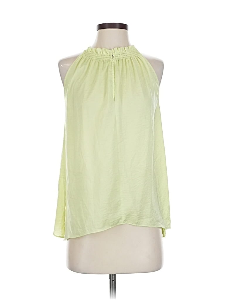 Pre-owned Rachel Rachel Roy Tank Top Green Halter Neckline Tops