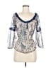 Foxiedox Blue 3/4 Sleeve Blouse Size M - photo 1