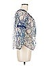Foxiedox Blue 3/4 Sleeve Blouse Size M - photo 4