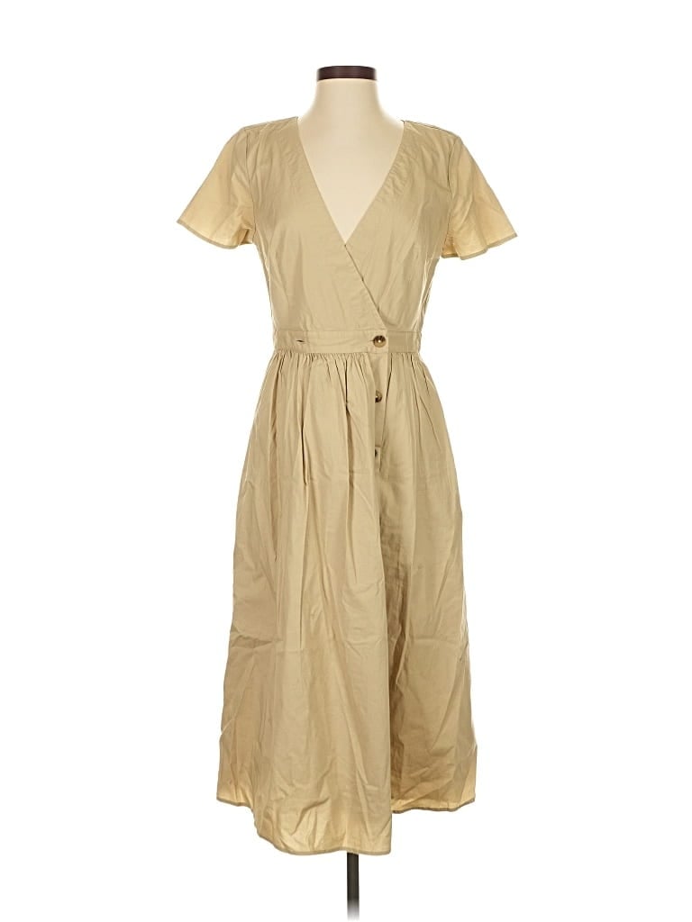 Pre-owned J.crew Factory Store Casual Dress In Brown