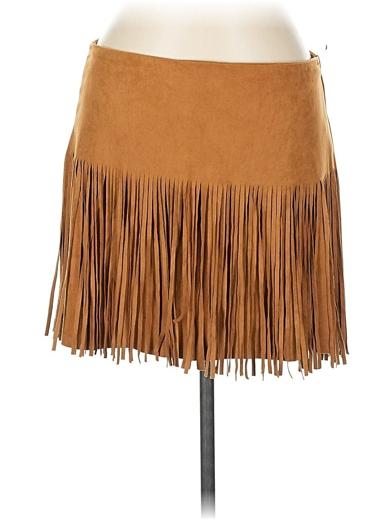 Pre-owned Rewind Casual Skirt In Brown