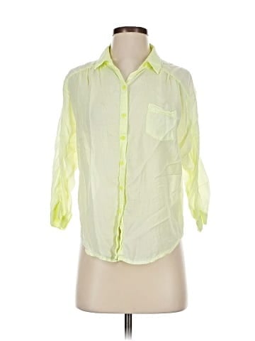 American Eagle Outfitters 3/4 Sleeve Button-Down Shirt (view 1)