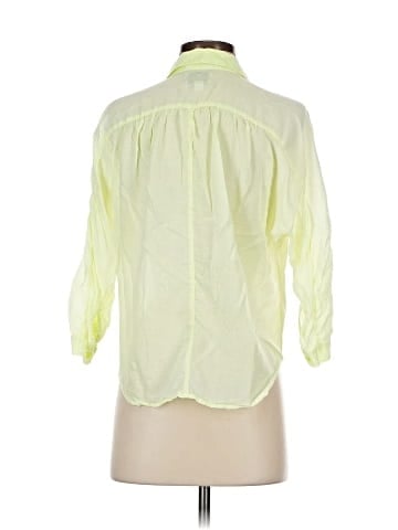 American Eagle Outfitters 3/4 Sleeve Button-Down Shirt (view 2)