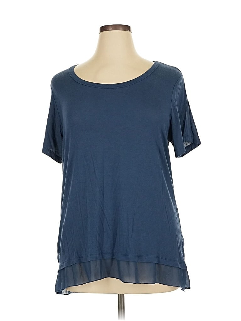 Pre-owned Nine West Short Sleeve T-shirt In Blue