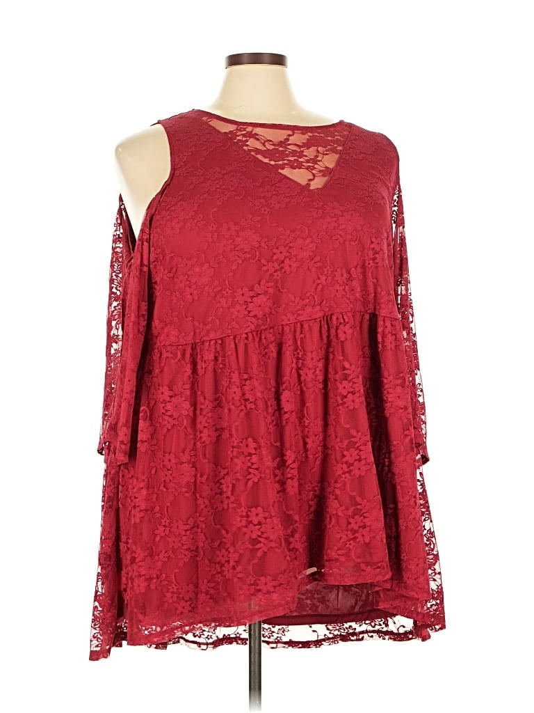 Pre-owned Torrid Cocktail Dress In Burgundy