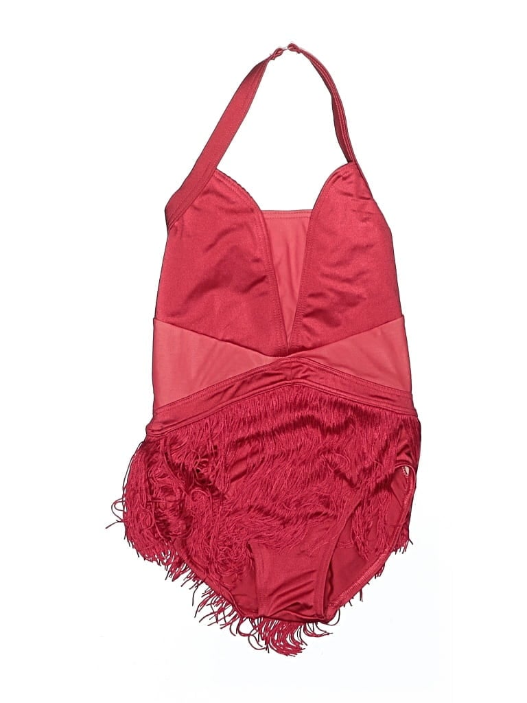 Pre-owned Balera Dancewear Bodysuit In Red