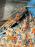 Fig 100% Polyester Orange 3/4 Sleeve Blouse Size XS - photo 7