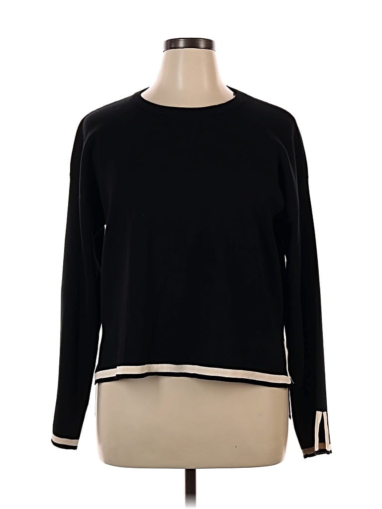 Pre-owned Fashion Pullover Sweater In Black