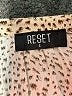 Reset 100% Rayon Animal Print Ivory Long Sleeve Blouse Size S - photo 7