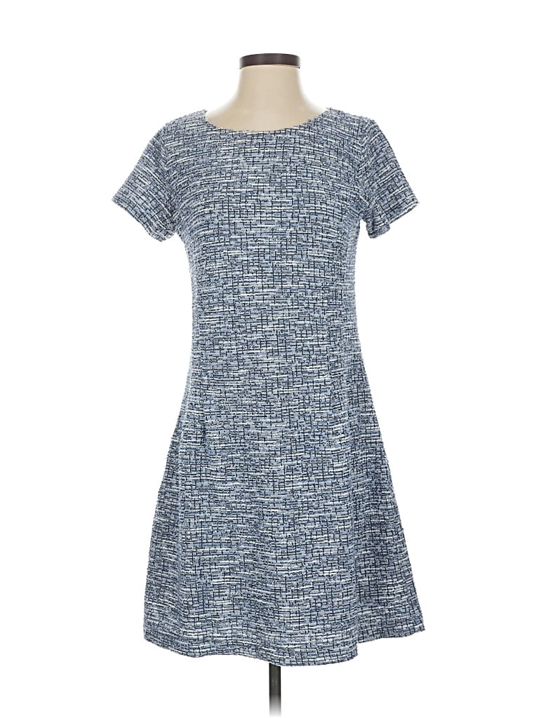 Pre-owned Ann Taylor Loft Casual Dress In Blue
