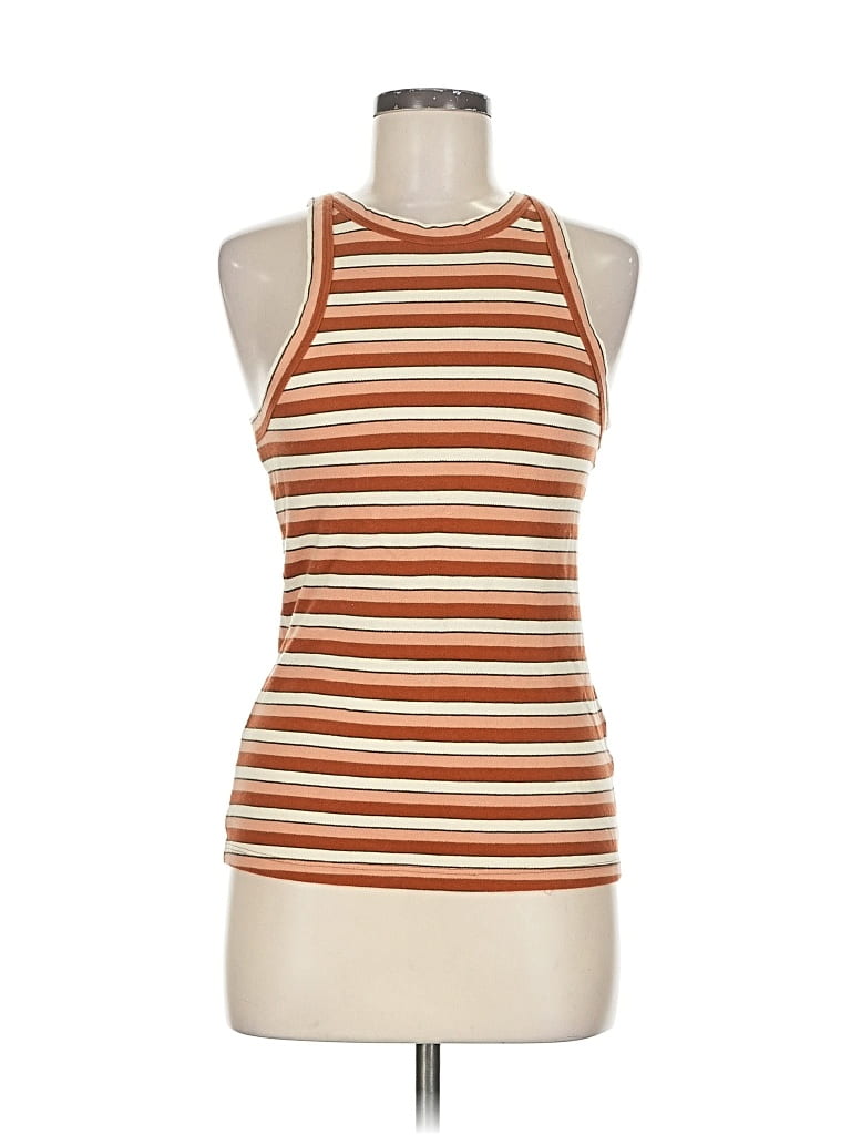 Pre-owned Treasure & Bond Tank Top Orange Halter Neckline Tops