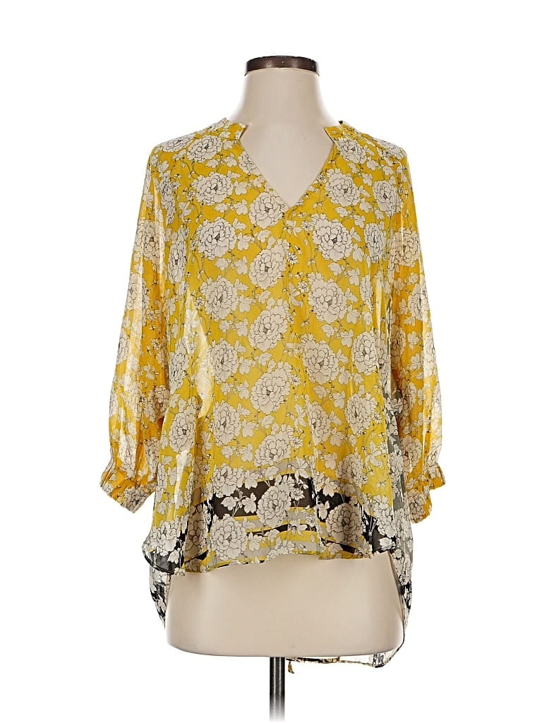 CABI Pre-owned 3/4 Sleeve Blouse In Yellow