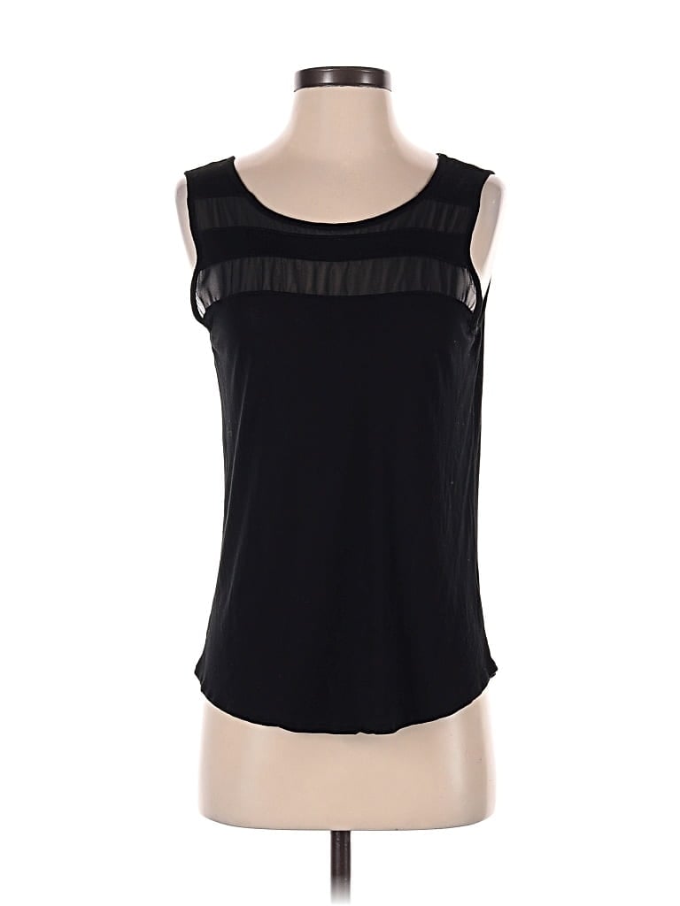 Pre-owned Halogen Sleeveless T-shirt In Black