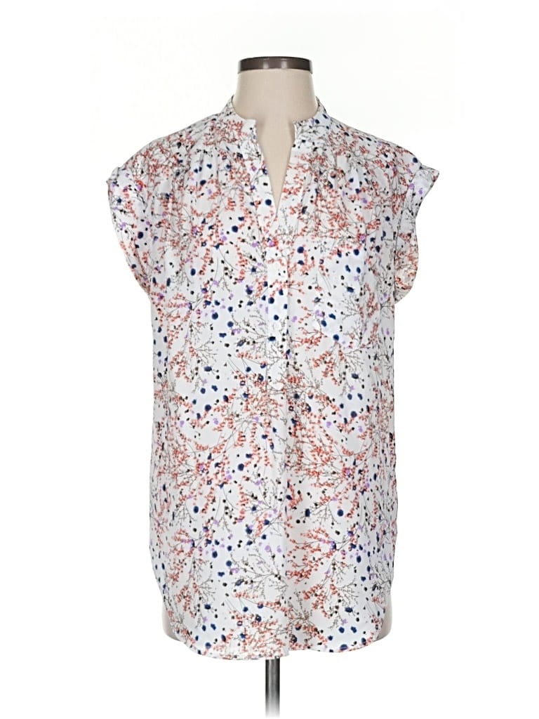 Pre-owned Pleione Sleeveless Blouse In White