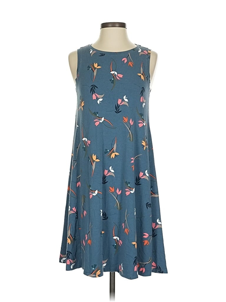Pre-owned Ann Taylor Loft Outlet Casual Dress In Blue