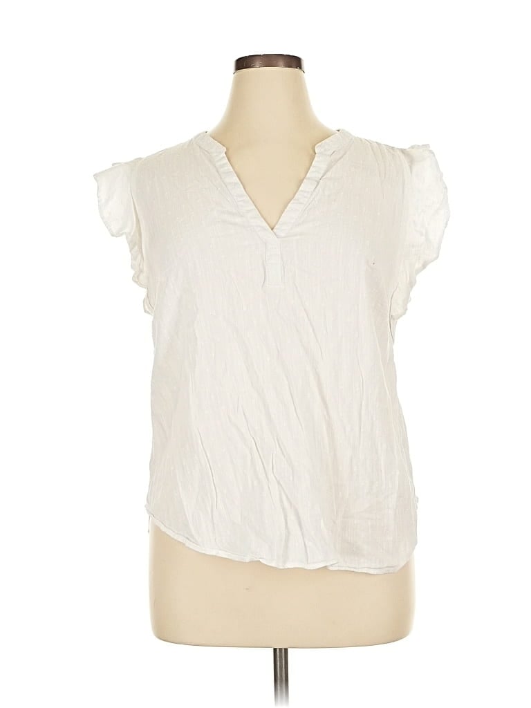 Pre-owned Old Navy Sleeveless T-shirt In White