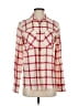 J.Crew Plaid Red Long Sleeve Blouse Size 4 - photo 1