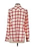 J.Crew Plaid Red Long Sleeve Blouse Size 4 - photo 2