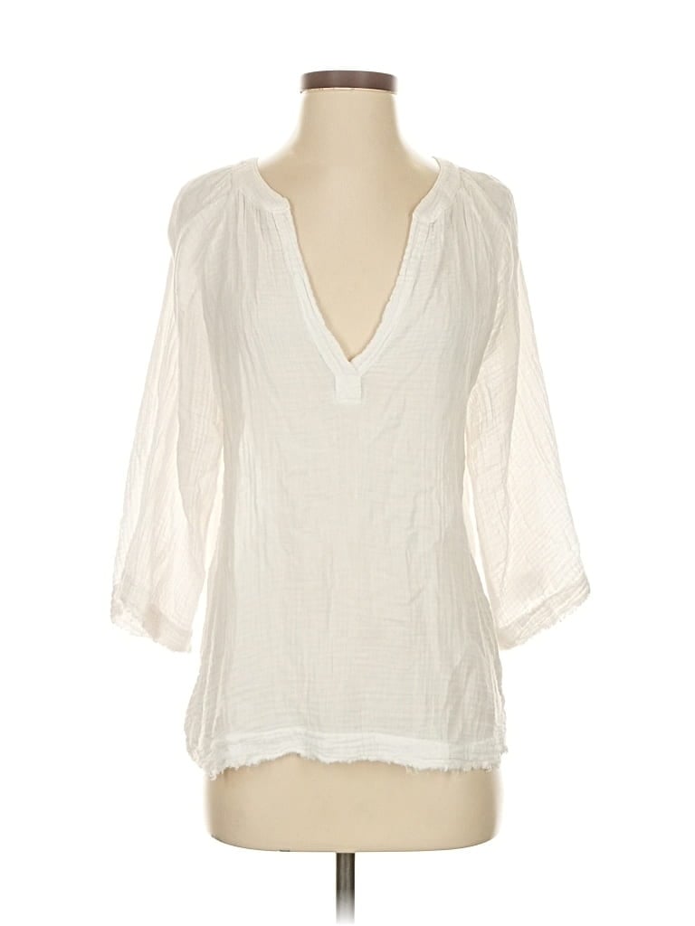 RIVER + SKY Pre-owned 3/4 Sleeve Blouse In White