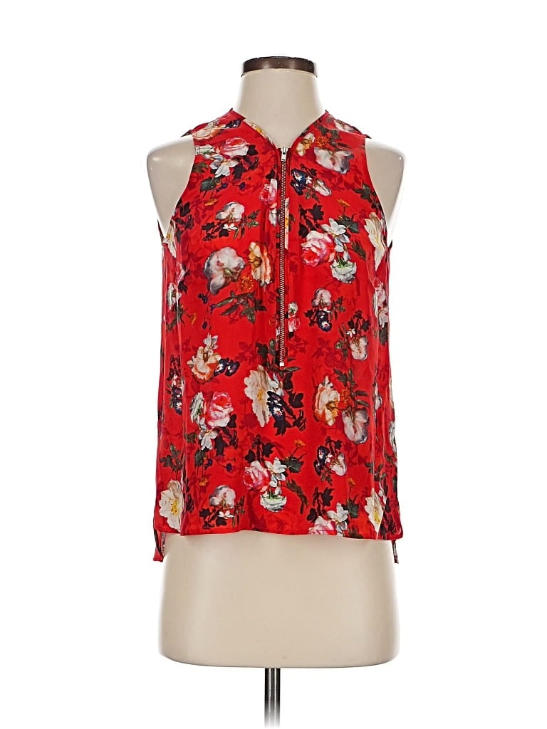 Pre-owned The Kooples Sleeveless Blouse In Red