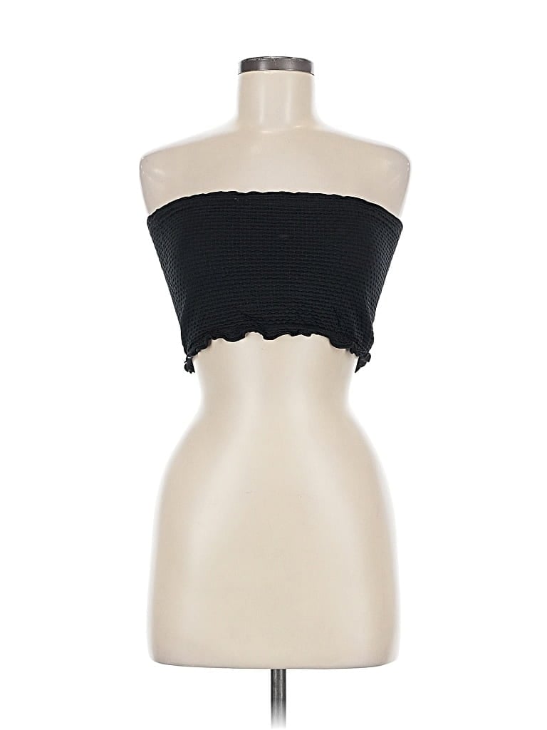 Pre-owned Colsie Tube Top Black Strapless Neckline Tops